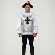 Disfraz Mosquetero Plata / Hombre Adulto